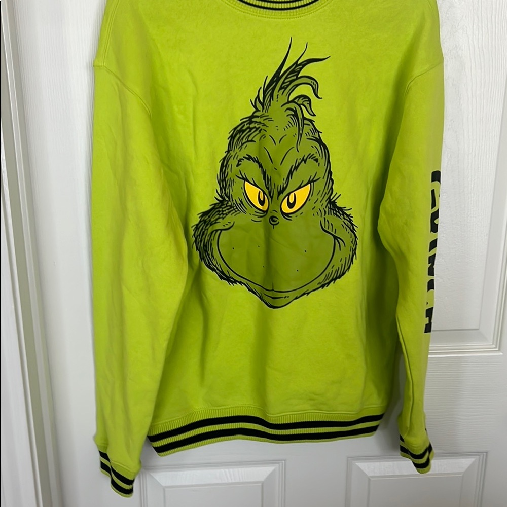 Grinch Graphic Lime Green Sweater